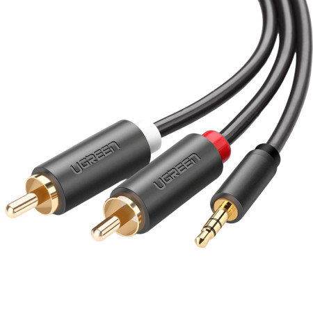 כבל אודיו UGREEN 10510 3.5mm Male to RCA Male x2 - 2m