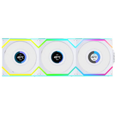 Lian-Li UNI SL Wireless LCD 120mm Reverse White x3 Fans