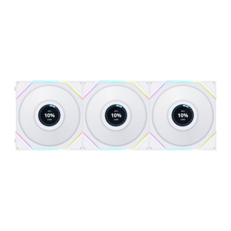 Lian-Li Cooler 120mm TL120 LCD Reverse UNI White 3-Fan