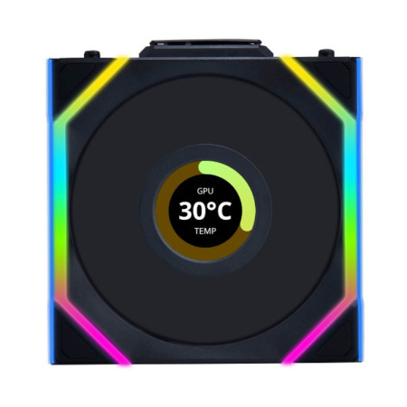 Lian-Li UNI SL Wireless LCD 120mm Black Fan