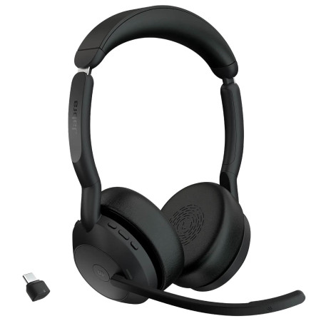 אוזניות קשת אלחוטיות עם מיקרופון מובנה Jabra Evolve2 55 MS USB-C Bluetooth Stereo