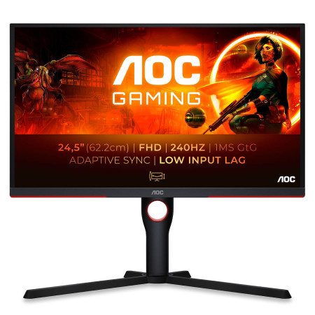 מסך מחשב לגיימינג AOC 24.5" 25G3ZM VA FHD 240Hz 0.5ms