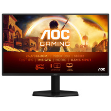 מסך מחשב לגיימינג AOC 24.5" IPS FHD 180Hz 0.5ms