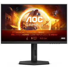 מסך מחשב לגיימינג AOC 27" IPS FHD 180Hz 0.5ms