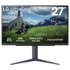 מסך מחשב לגיימינג LG 27" UltraGear IPS QHD 180Hz 1ms