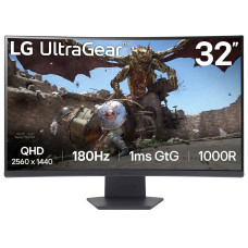 מסך מחשב קעור לגיימינג LG 31.5" UltraGear VA QHD 180Hz 1ms 1000R