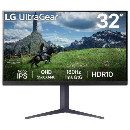 מסך מחשב לגיימינג LG 31.5" UltraGear IPS QHD 180Hz 1ms