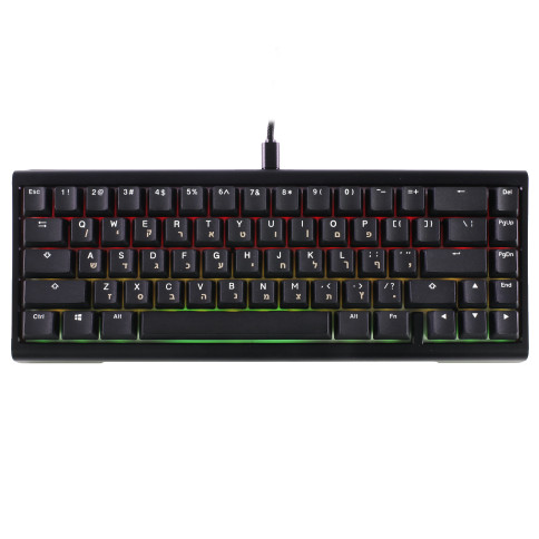 מקלדת מכנית Ducky ProjectD Tinker 65 Cherry Brown Switch עברית/אנגלית