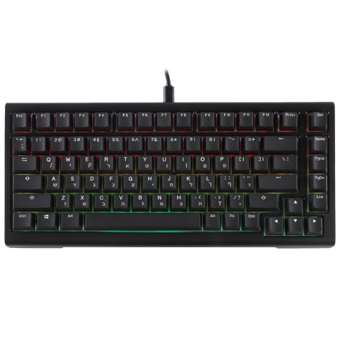 מקלדת מכנית Ducky ProjectD Tinker 75 Cherry Brown Switch עברית/אנגלית