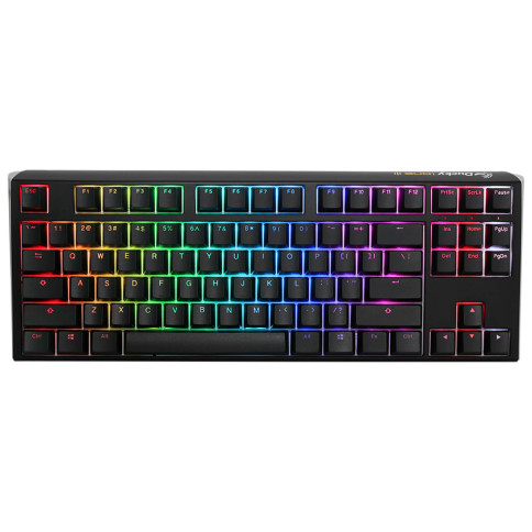 מקלדת מכנית Ducky One 3 RGB TKL Cherry Silver Switch עברית/אנגלית