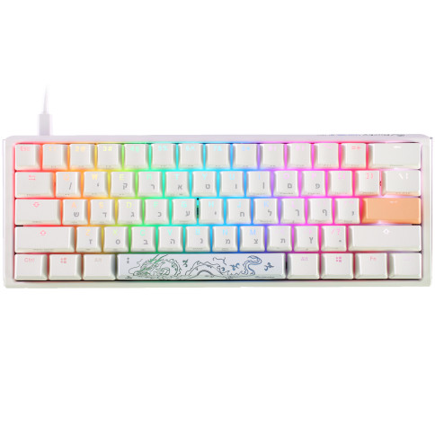 מקלדת מכנית Ducky One 3 Mini Cherry Red Switch עברית/אנגלית