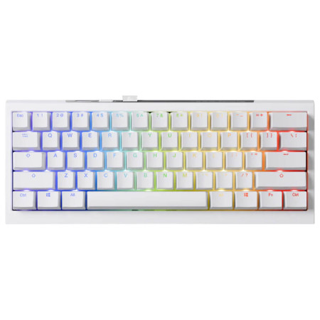 מקלדת מכנית Ducky One X Mini Wireless Analog Switch White עברית/אנגלית