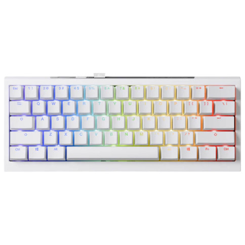 מקלדת מכנית Ducky One X Mini Wireless Analog Switch White עברית/אנגלית