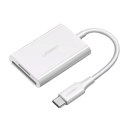 UGREEN USB-C to SD+TF CM265 Card Reader White