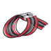 1StPlayer Steampunk Power Extension Cables Black-Red-Gray
