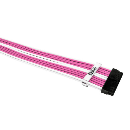 1StPlayer Steampunk 35cm Power Extension Cables White-Pink