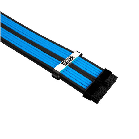 1StPlayer Steampunk 35cm Power Extension Cables Black-Blue