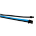 1StPlayer Steampunk 35cm Power Extension Cables Black-Blue