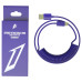 1StPlayer USB-A to USB-C Spring up to 2.5m Cable Purple Blue