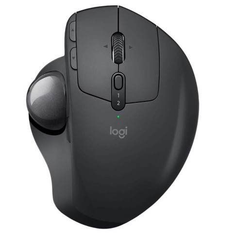 עכבר ארגונומי אלחוטי Logitech MX Ergo צבע אפור כהה