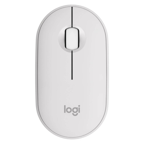 עכבר אלחוטי Logitech M350s Pepple 2 צבע לבן