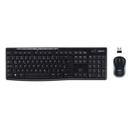 סט מקלדת ועכבר אלחוטי עם רוסית Logitech MK270