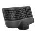 סט מקלדת ועכבר אלחוטי Logitech Wave Keys and Lift Combo עברית/אנגלית