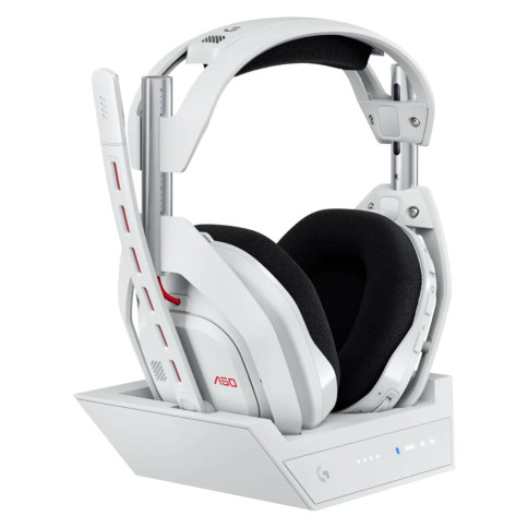 אוזניות קשת אלחוטיות לגיימינג Logitech ASTRO A50 (Gen5) LIGHTSPEED צבע לבן