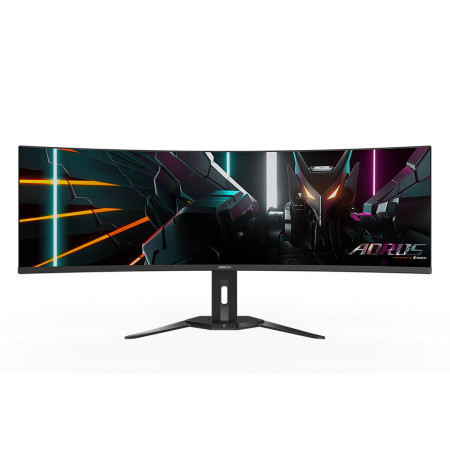 מסך גיימינג קעור Gigabyte AORUS 49" DQHD OLED 144Hz 0.03ms 1800R