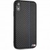 CG Mobile IPhone XR BMW M COLLECTION Carbon PU & Red Stripe Hard Case - Navy