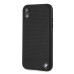 CG Mobile IPHONE XR BMW SIGNATURE Perforated Leather TPU/PC case Horizontal Smooth Black