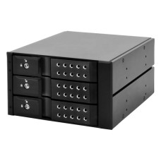 iStarUSA Hot Swap Cage 5.25"x2 to 3.5"x3 SAS/SATA 6.0 Black