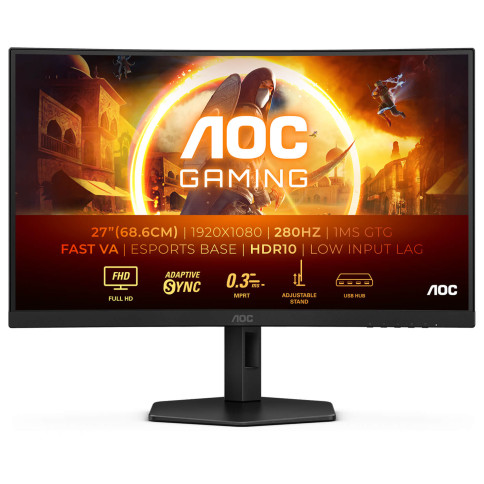 מסך מחשב קעור לגיימינג AOC 27