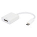 כבל USB-C זכר ל DP נקבה תומך 4K@60HZ