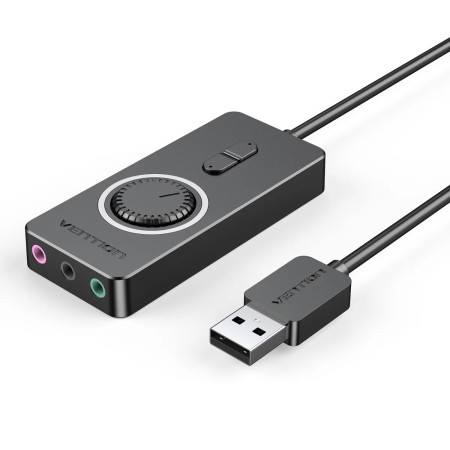 כרטיס קול חיצוני Vention USB-A to 3.5mm x3 1m