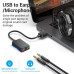 Vention USB-A to 3.5 Headphones + Mic Adapter