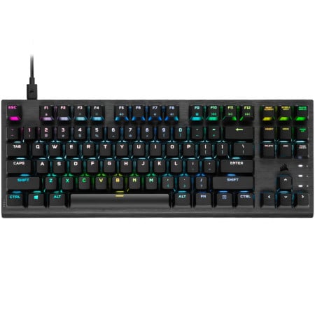 מקלדת גיימינג מכאנית אופטית Corsair K60 PRO TKL RGB OPX