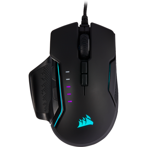 עכבר גיימינג Corsair Glaive RGB Pro Aluminum צבע שחור