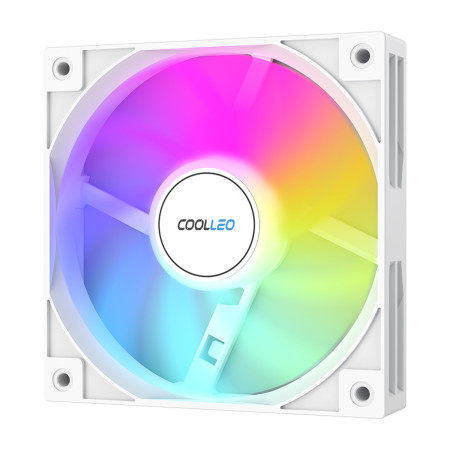 Coolleo 120mm PWM ARGB White Fan