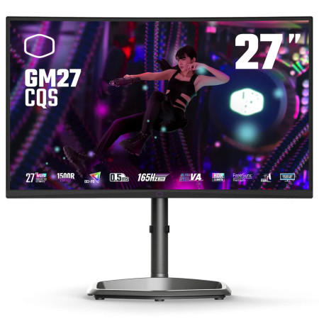 מסך מחשב קעור לגיימינג CoolerMaster 27" GM27-CQS VA WQHD 170Hz 0.5ms 1500R