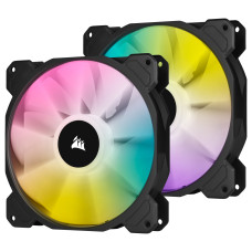 Corsair iCUE SP140 RGB ELITE Performance 140mm PWM Black - 2 Pack