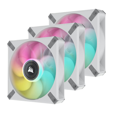 Corsair iCUE ML120 RGB ELITE Premium 120mm PWM White - 3 Fan