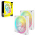 Corsair iCUE LINK LX140 RGB 140mm PWM 2x Fans Starter Kit - White