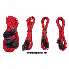 Corsair Premium Individually Sleeved PSU Cable Kit Starter Package Type 4 (Generation 3) - Red