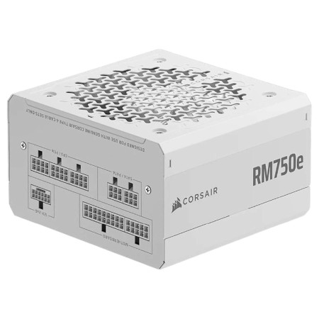 ספק כוח Corsair RM750e 750W ATX 3.1 Gold Fully Modular White