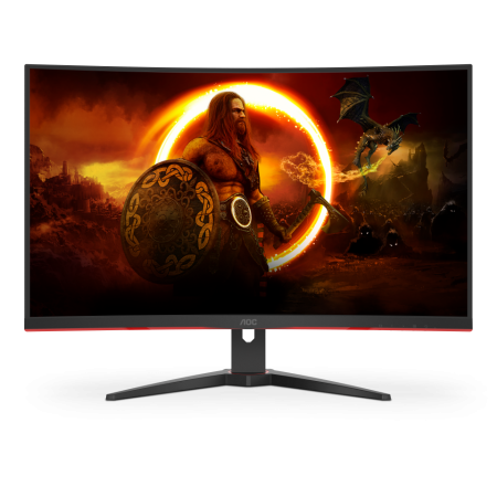 מסך גיימינג קעור AOC 31.5" QHD 165Hz 1ms VA