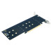 SSD M.2 NVMe x4 to PCIe x16 Gen5 Adapter Card