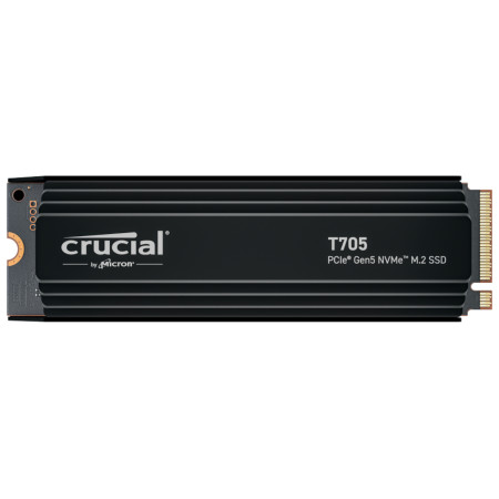 Crucial T705 4TB PCIe Gen5 NVMe M.2 SSD with Heatsink