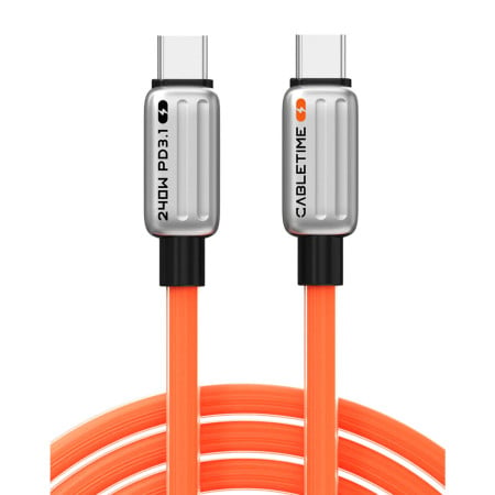 CABLETIME USB-C 240W Charging Cable 1m - Orange