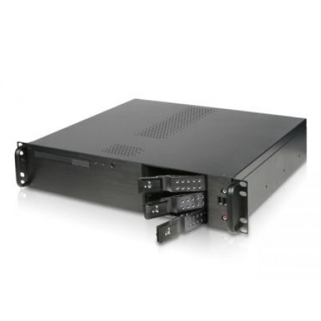 מארז תעשייתי 2U קומפקטי Rackmount ללוחות MicroATX כולל Hot Swap